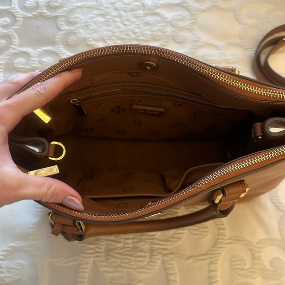 Tory Burch Robinson Mini Double Zip Tote - Tan - NWT - Picture 9 of 10